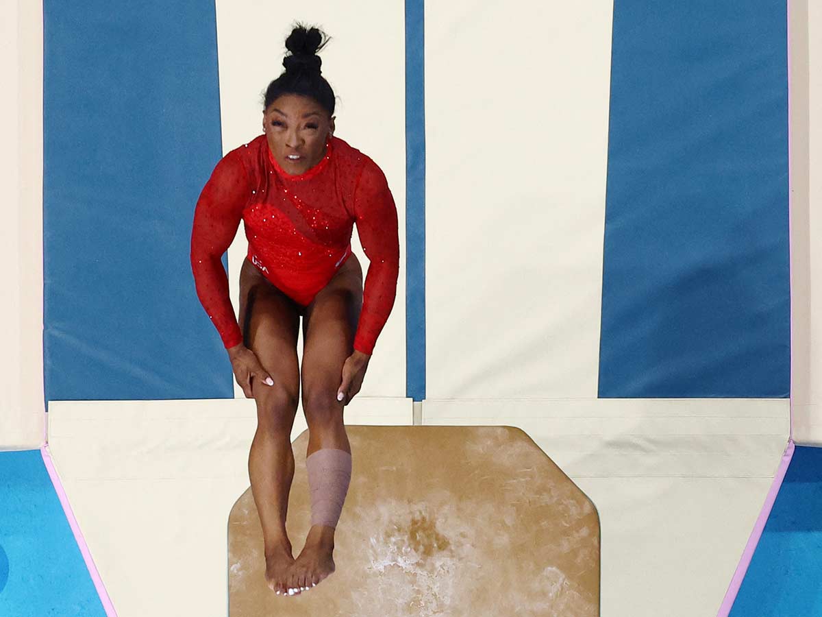 Simone Biles, gimnasta de EU