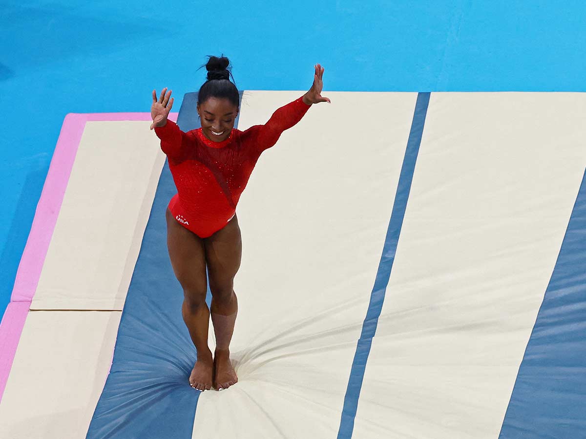 Simone Biles, gimnasta de EU