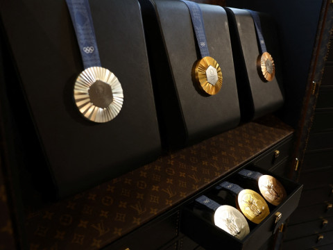 Medallas a entregar a los atletas en los Juegos Olímpicos de París 2024. (Reuters).