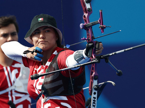 Alejandra Valencia, en competencia / (Reuters)